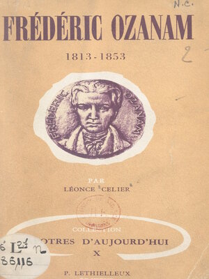 cover image of Frédéric Ozanam (1813-1853)